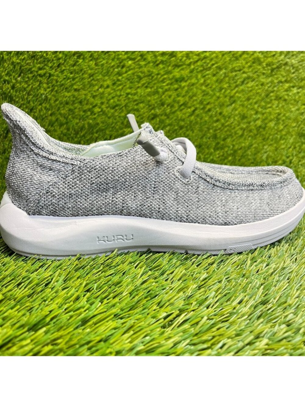 Kuru Draft Rento Womens Size 7 Gray White Casual Walking Outdoor Slip On Shoes
